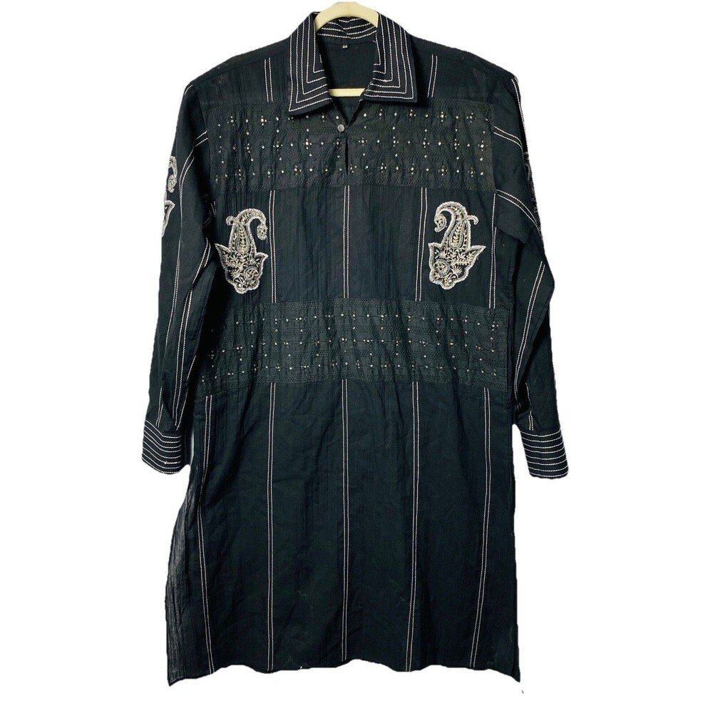 Vintage Indian Mens Embroidered/beaded Dress Size 44